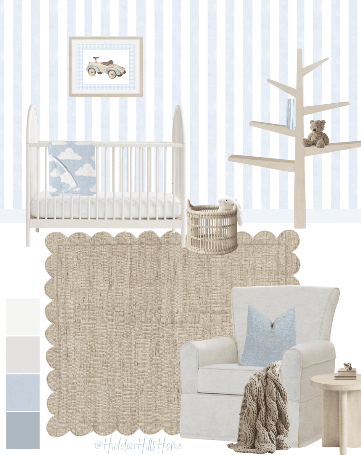 Nursery Mood Boards - Hidden Hills Home