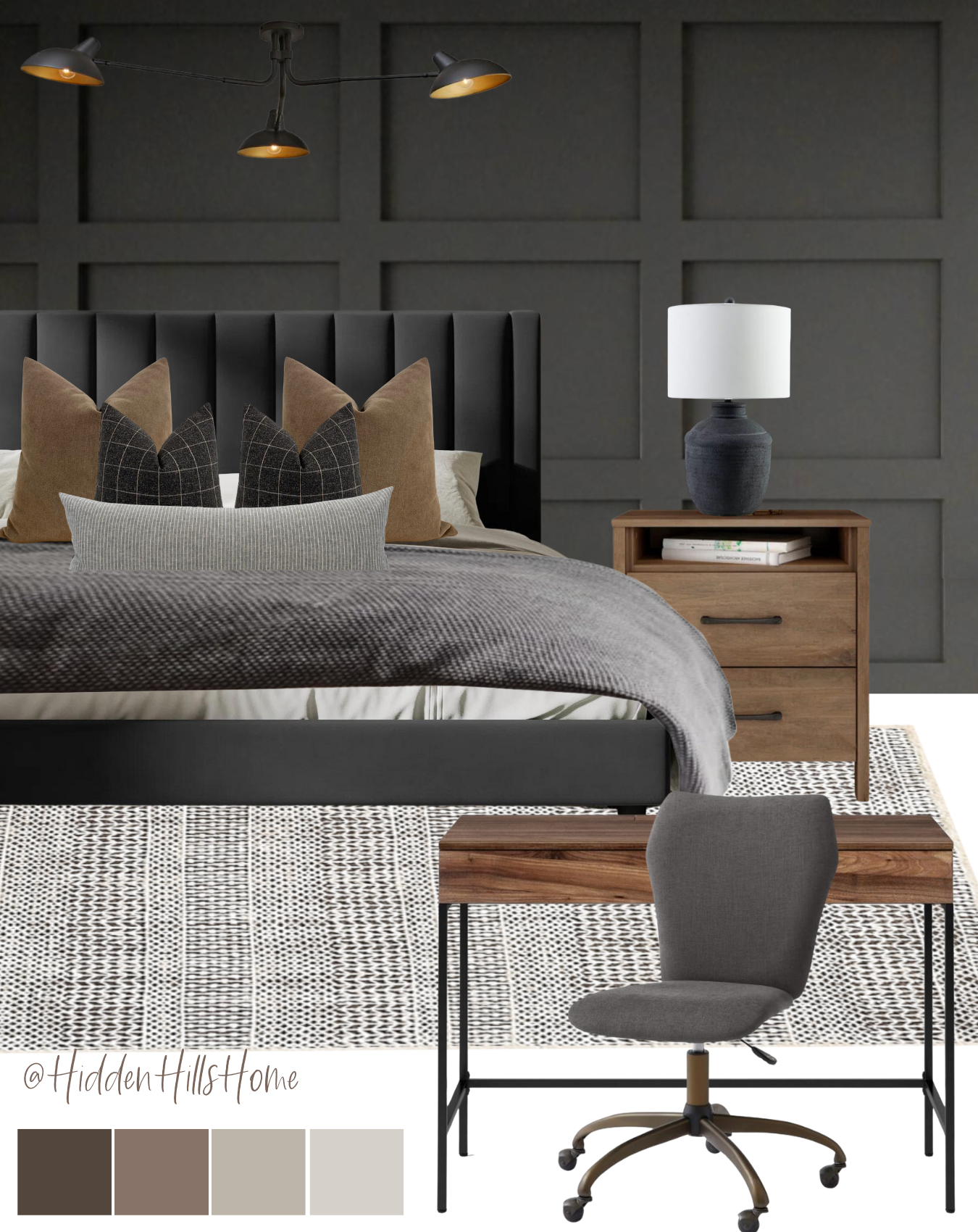 College Bedroom Mood Boards - Hidden Hills Home