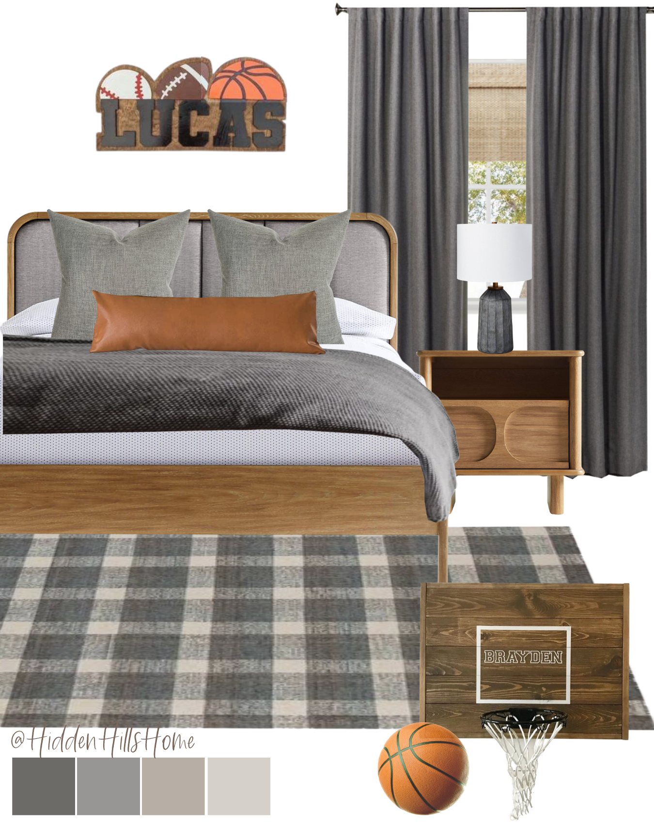 College Bedroom Mood Boards - Hidden Hills Home