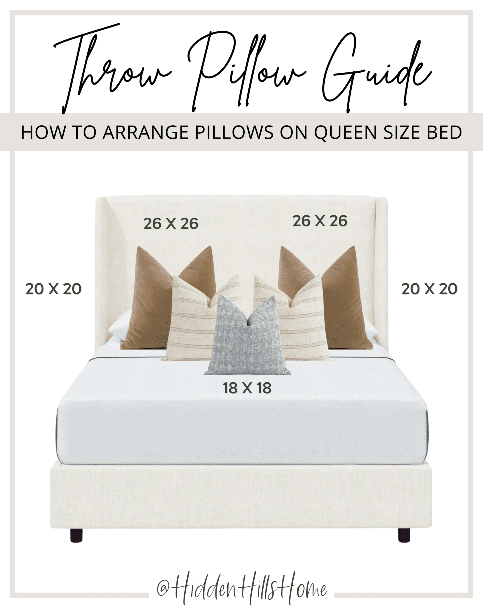 The Ultimate Guide for How to Arrange Throw Pillows on a Queen Bed